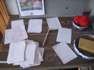 Handlungsplan Roman Szenenzettel